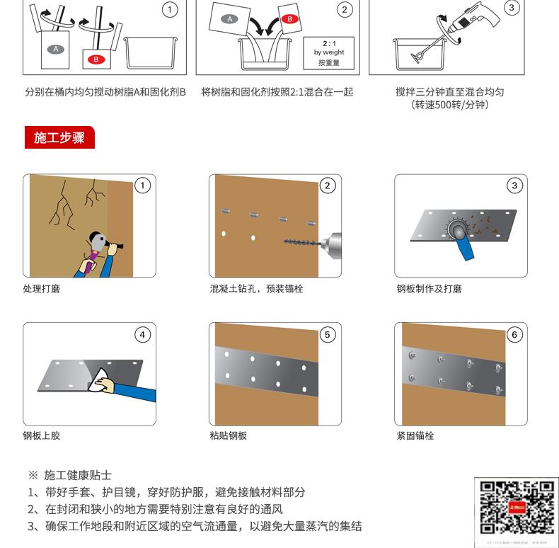 包钢伍家岗粘钢加固施工过程